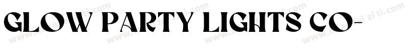 Glow Party Lights Co字体转换